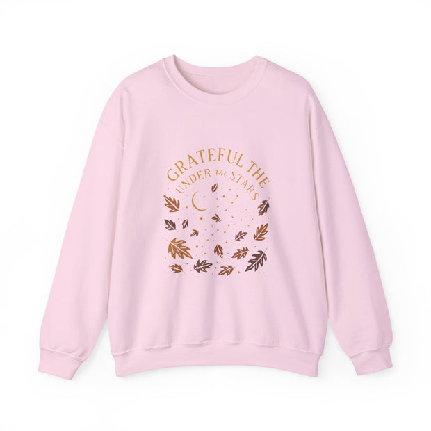 Grateful Under the Stars Sweatshirt - Cozy Unisex Crewneck, Perfect for Fall, Thanksgiving, Gift for Friends, Family