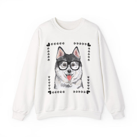 Geeky Good Siberian Husky Unisex Crewneck Sweatshirt
