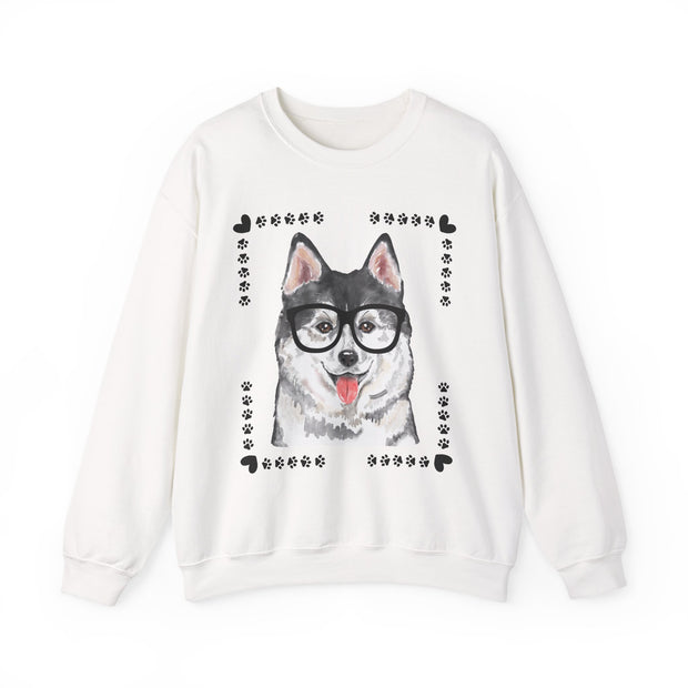Geeky Good Siberian Husky Unisex Crewneck Sweatshirt