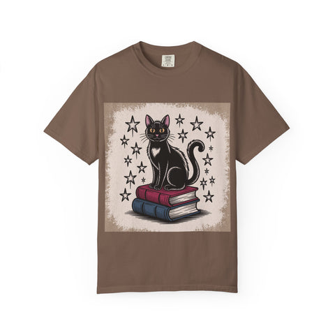 Cat and Book Lover's T-Shirt,