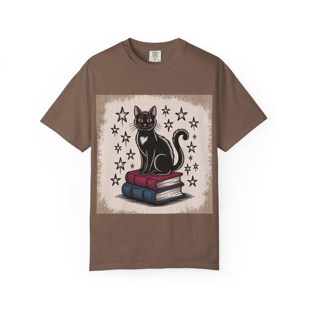 Cat and Book Lover's T-Shirt,