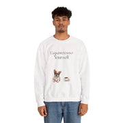 'Espawresso Yourself' French Bulldog Unisex Crewneck Sweatshirt