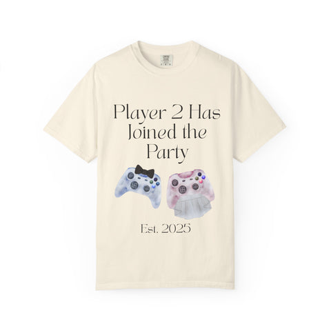 'Player 2 Has Joined The Party' 'Est. 2025' Unisex T-shirt