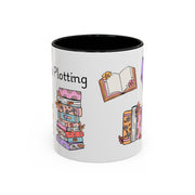 'Shhh...I'm Plotting' Accent Coffee Mug