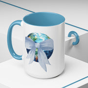 Earth Wrapped In A Bow Accent Coffee Mug