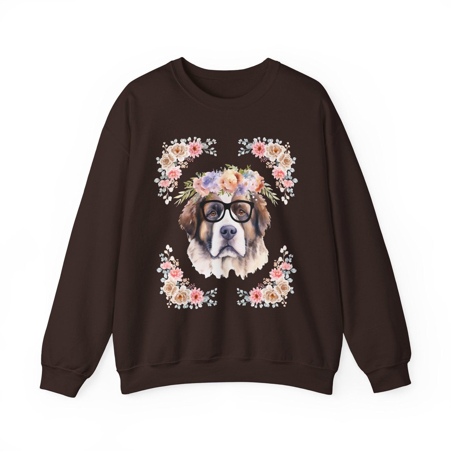 Geeky Goddess Saint Bernard Unisex Crewneck Sweatshirt
