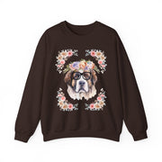 Geeky Goddess Saint Bernard Unisex Crewneck Sweatshirt