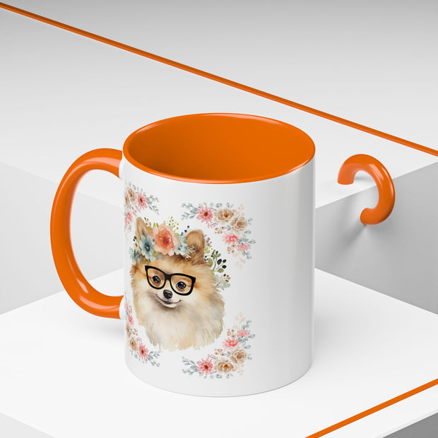 Geeky Goddess Pomeranian Accent Coffee Mug