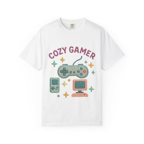 Cozy Gamer T-Shirt, Unisex Retro Gaming Tee, Video Game Lover Shirt, Perfect for Gamers, Gift for Birthdays and Holidays