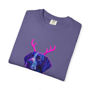 Neon Reindeer German Shorthaired Pointer T-Shirt | Festive Sweater Pup Holiday Tee