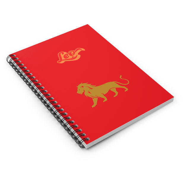 'Leo' Zodiac Spiral Notebook