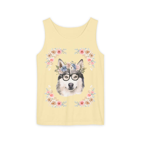 Geeky Goddess Siberian Husky Unisex Tank Top