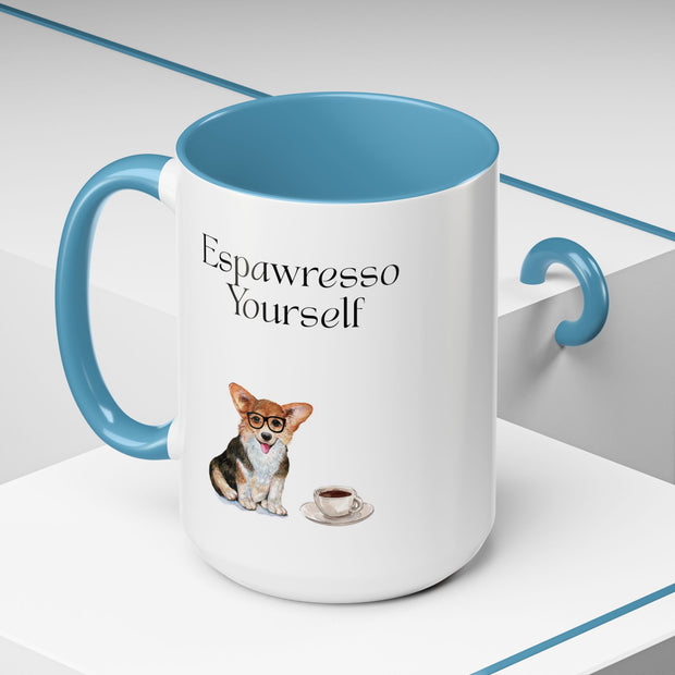 'Espawresso Yourself' Corgi Accent Coffee Mug