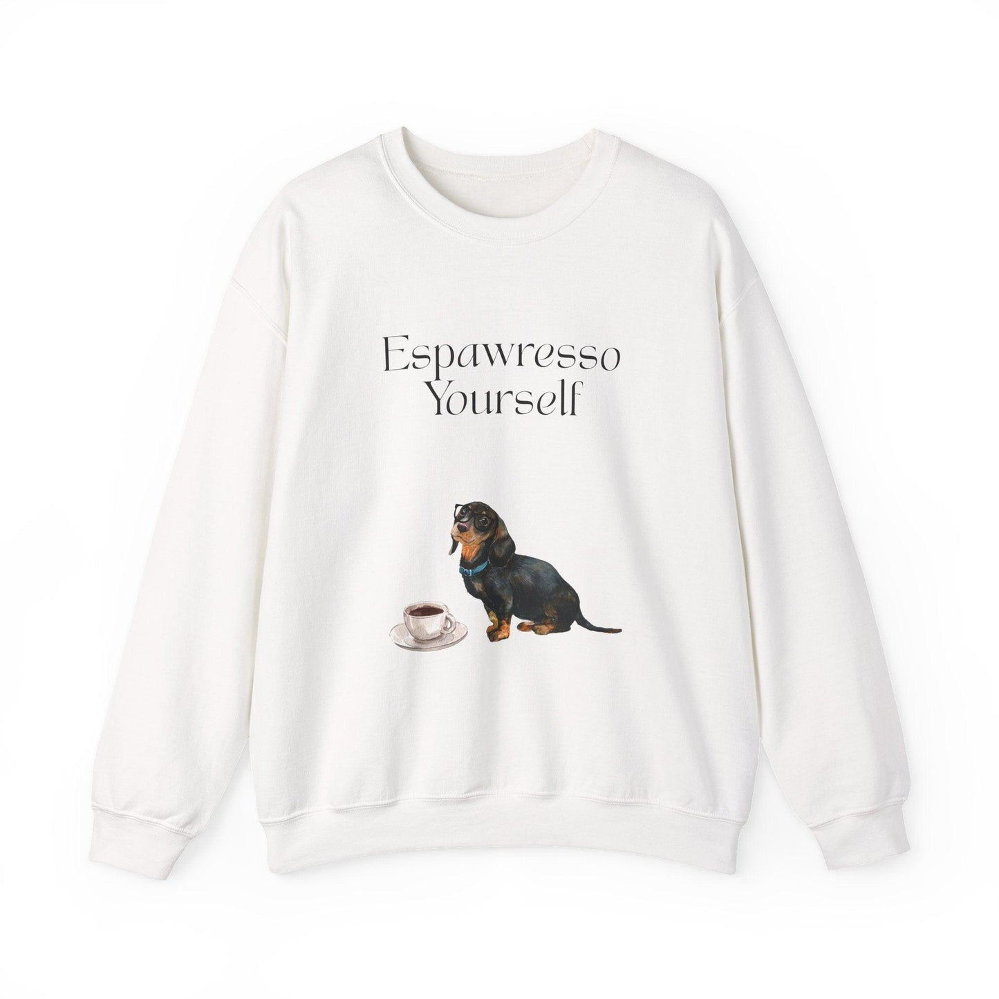 'Espawresso Yourself' Dachshund Unisex Crewneck Sweatshirt