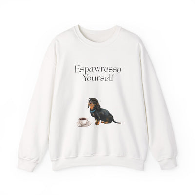 'Espawresso Yourself' Dachshund Unisex Crewneck Sweatshirt