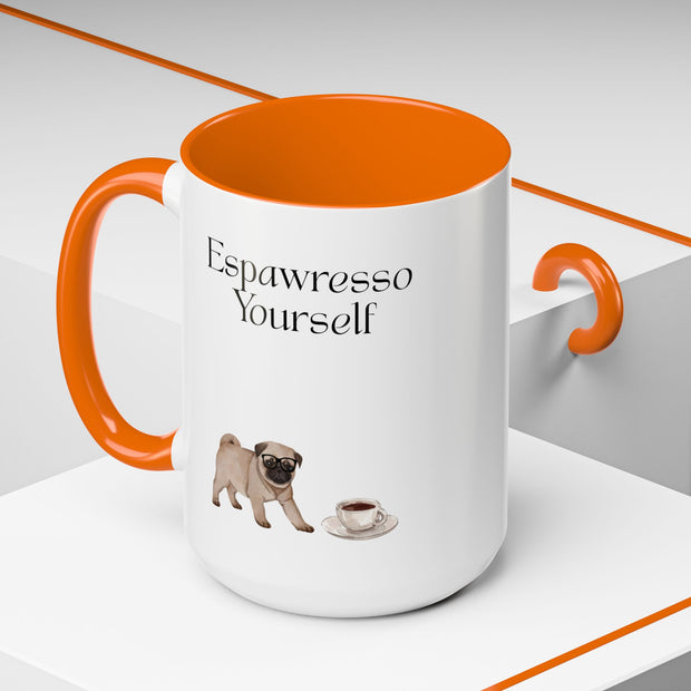 'Espawresso Yourself' Pug Accent Coffee Mug