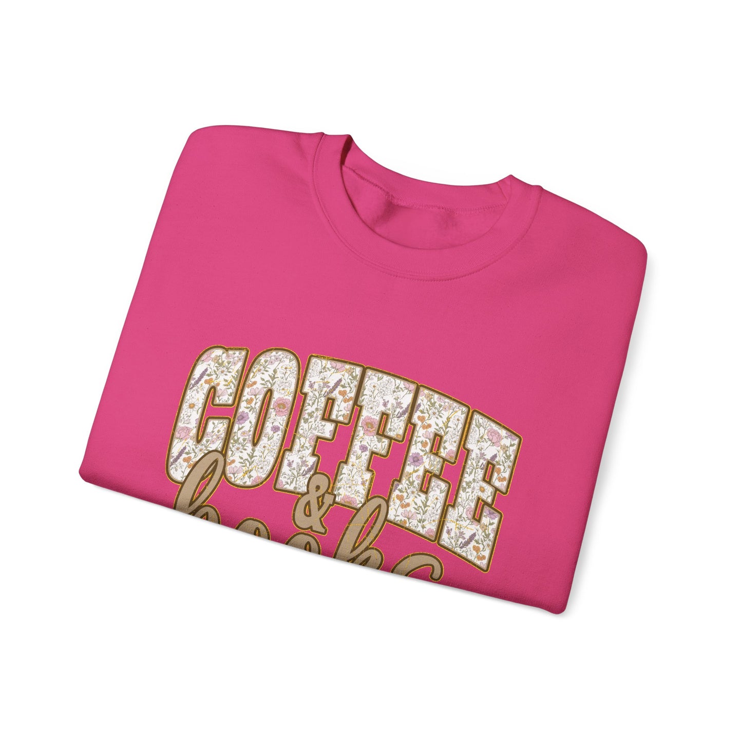 Coffee & Books Crewneck Sweatshirt | Cozy Reading Coffee Shirt