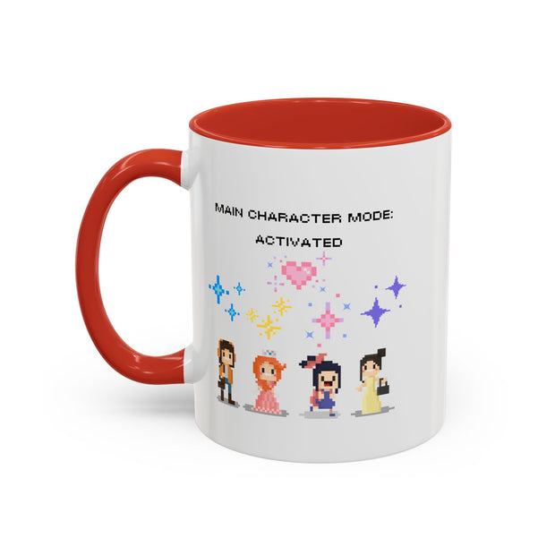 'Main Character Mode: Activated' Accent Coffee Mug