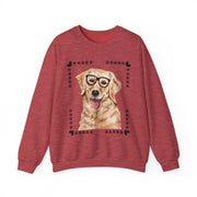 Geeky Good Golden Retriever Unisex Crewneck Sweatshirt