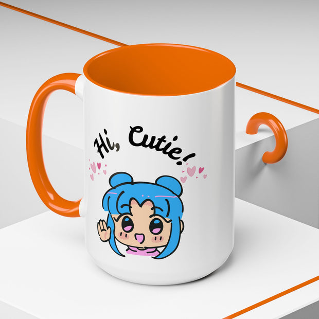 'Hi Cutie' Accent Coffee Mug