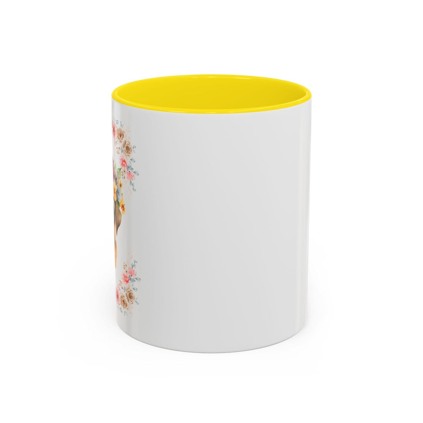 Geeky Goddess Pug Accent Coffee Mug
