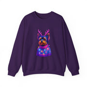 Festive Dog Sweatshirt, Cozy Unisex Crewneck, Pet Lover Gift, Holiday Apparel, Cute Dog Design