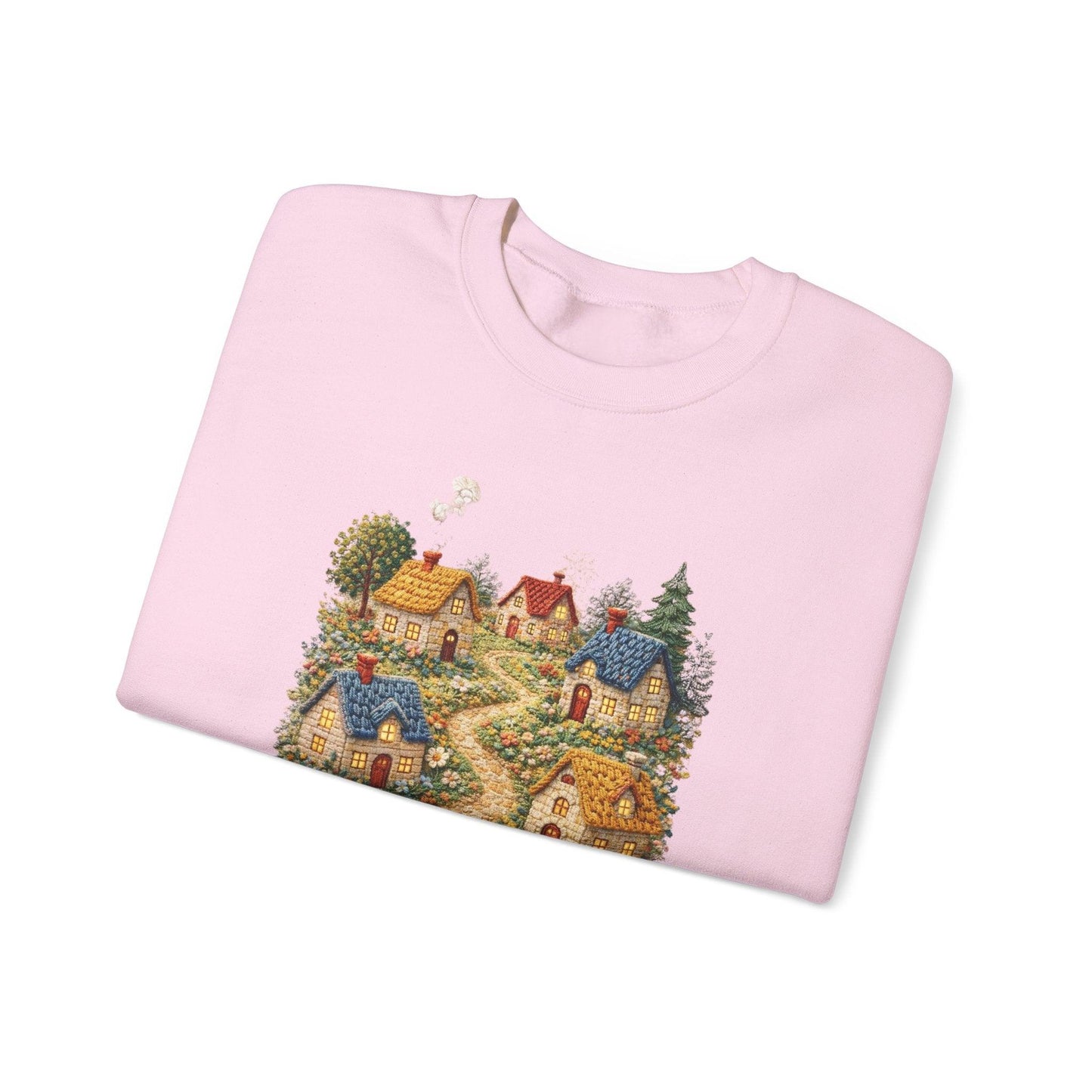 Cozy Cottage Pathway Sweatshirt | Country Village Scenic Crewneck
