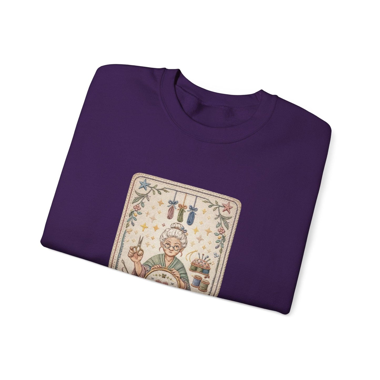 Vintage Embroiderer Illustration Sweatshirt | The Stitcher Crewneck