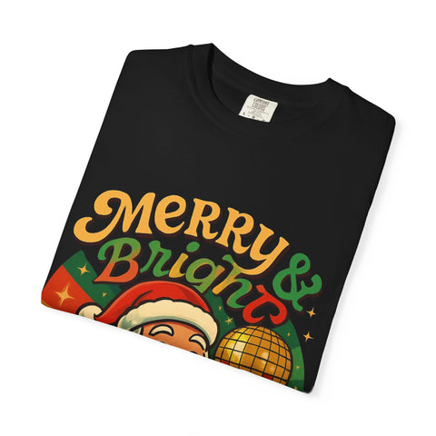 'Merry & Bright' Santa Unisex T-Shirt