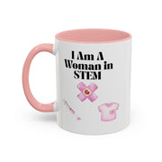 'I Am A Woman In STEM' Nurse Accent Coffee Mug