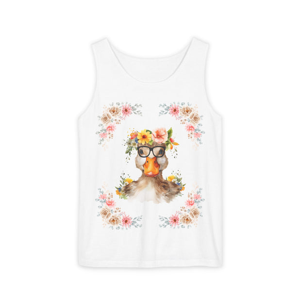 Geeky Goddess Duck Unisex Tank Top