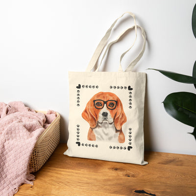 Geeky Good Beagle Cotton Canvas Tote Bag