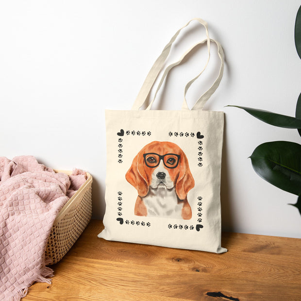 Geeky Good Beagle Cotton Canvas Tote Bag