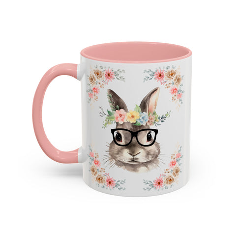 Geeky Goddess Bunny Accent Coffee Mug