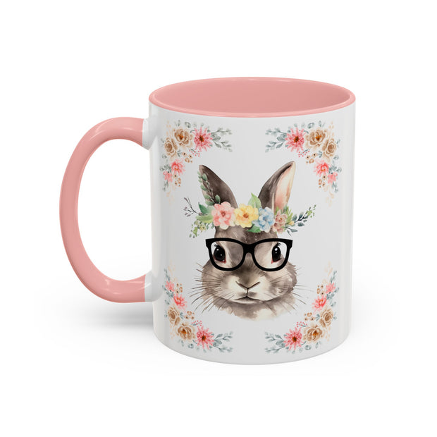 Geeky Goddess Bunny Accent Coffee Mug