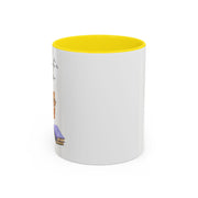 'Feline Good With A Book & Brew' Accent Coffee Mug