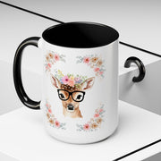 Geeky Goddess Deer Accent Coffee Mug