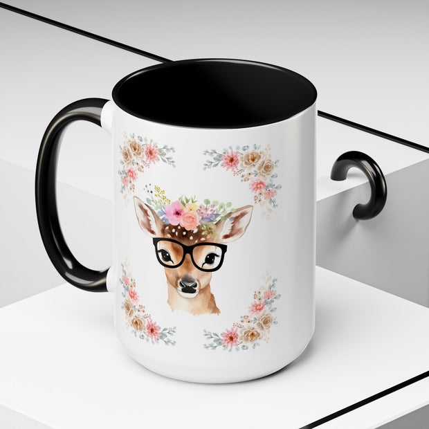 Geeky Goddess Deer Accent Coffee Mug