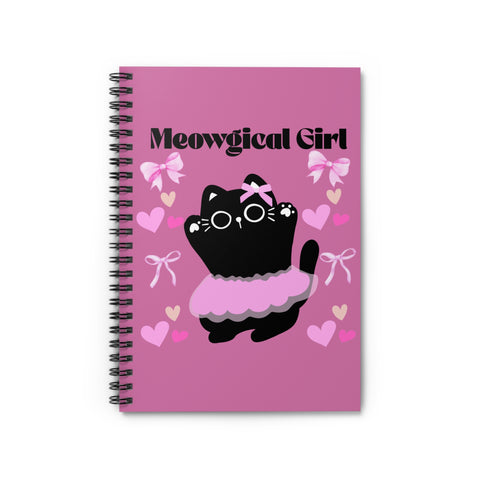 'Meowgical Girl' Spiral Notebook