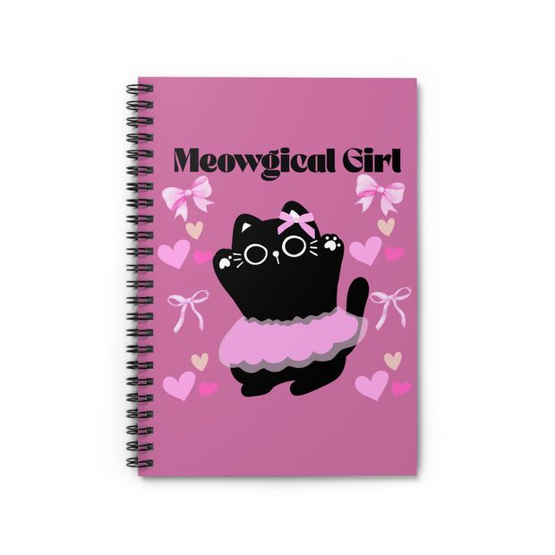 'Meowgical Girl' Spiral Notebook