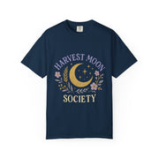 Harvest Moon Society Unisex T-Shirt, Cozy Graphic Tee, Astrology Apparel, Gift for Moon Lovers, Autumn Style, Casual Wear