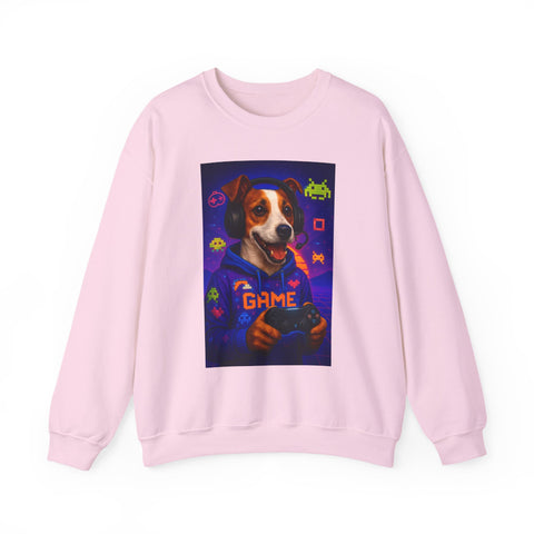 Gaming Jack Russell Controller sweatshirt | Retro Arcade Gamer Puppy Graphic