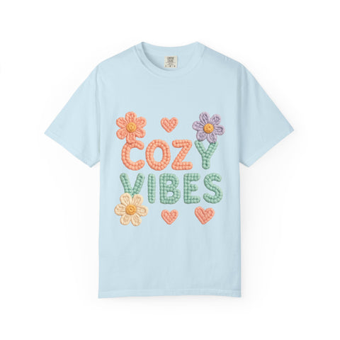 Cozy Vibes T-shirt - Unisex Garment-Dyed