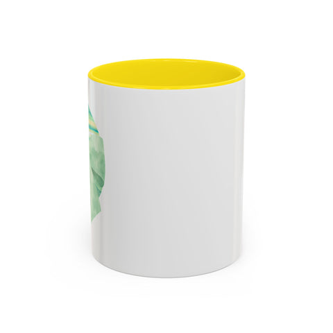 Green Planet Wrapped In A Bow Accent Coffee Mug