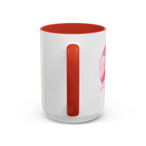 Pink Planet Wrapped In A Bow Accent Coffee Mug