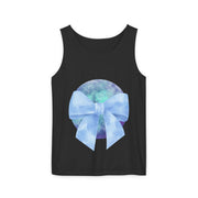 Blue/Green Planet Wrapped In A Bow Unisex Tank Top