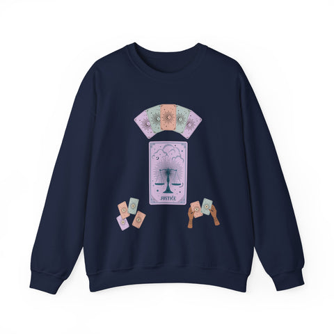 'Justice' Tarot Card Unisex Crewneck Sweatshirt
