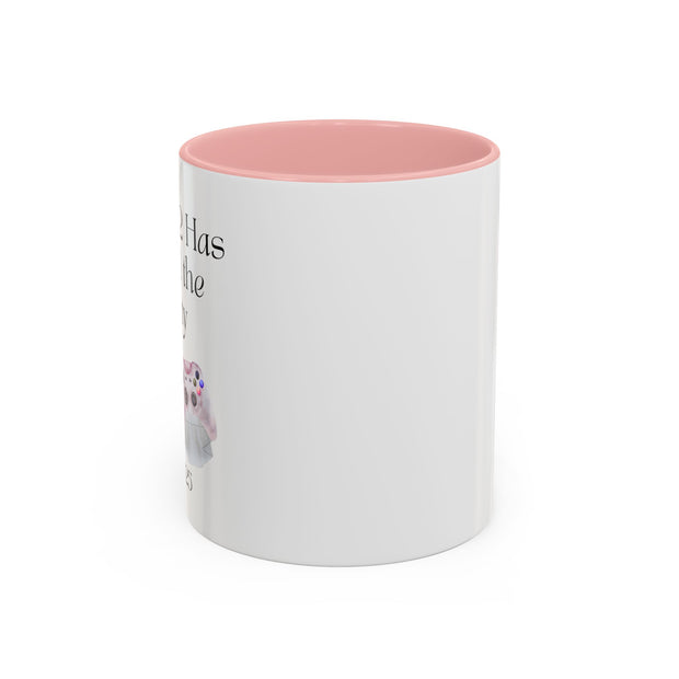 'Player 2 Has Joined The Party' 'Est. 2025' Accent Coffee Mug