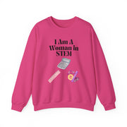 'I Am A Woman in STEM' Mathematics Unisex Crewneck Sweatshirt