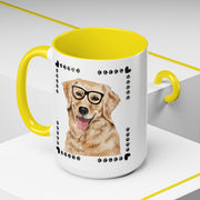 Geeky Good Golden Retriever Accent Coffee Mug